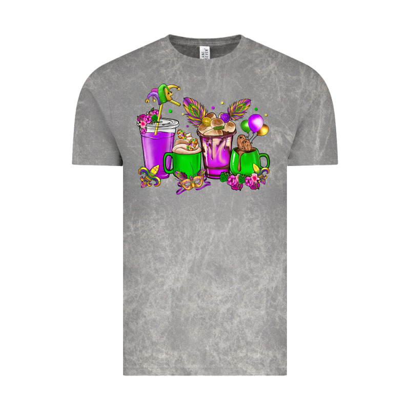 Mardi Gras Coffee Cups Vintage Tee by HowdyJamesFarm | Teevron