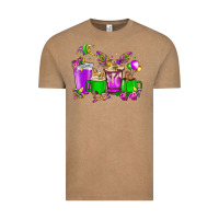 Vintage Coffee Mardi Gras coffee cups Vintage Tee - HowdyJamesFarm