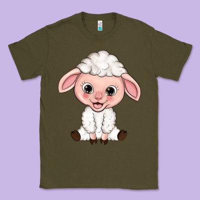 Cartoon Lamb Classic Tee Designed By Howdyjamesfarm