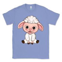 Colony Blue Cartoon Lamb Classic Tee - HowdyJamesFarm