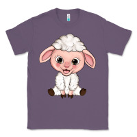 Lavender Cartoon Lamb Classic Tee - HowdyJamesFarm