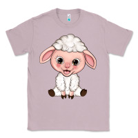 Lilac Cartoon Lamb Classic Tee - HowdyJamesFarm