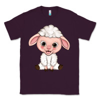 Plum Cartoon Lamb Classic Tee - HowdyJamesFarm