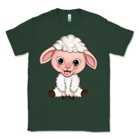 Sports Green Cartoon Lamb Classic Tee - HowdyJamesFarm