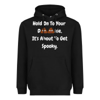 Black spooky halloween women and children Heavyweight Hoodie - maiPhamDesign