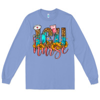 Colony Blue Western ICU Intensive Care Unit Nurse Long Sleeve Tee - FaDigitalArtStudio