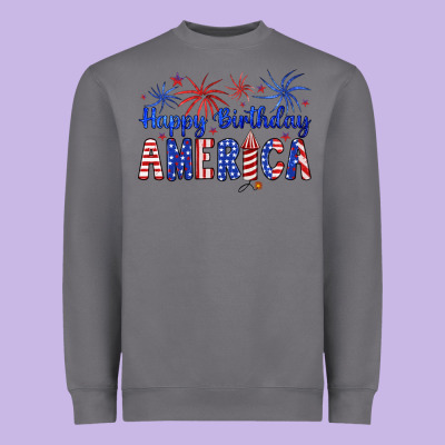 Happy Birthday America Heavyweight Sweatshirt Designed By Artiststas