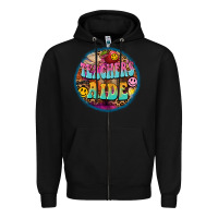 Black western groovy teachers aide Zipper Hoodie - BarkalooDesign