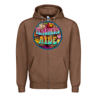 Chestnut western groovy teachers aide Zipper Hoodie - BarkalooDesign
