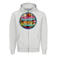 Dove Grey western groovy teachers aide Zipper Hoodie - BarkalooDesign