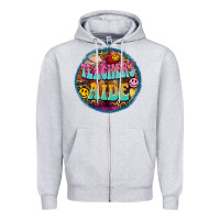 Heather Grey western groovy teachers aide Zipper Hoodie - BarkalooDesign