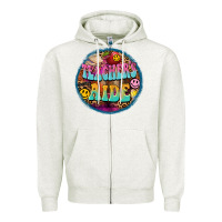 Oatmeal Heather western groovy teachers aide Zipper Hoodie - BarkalooDesign
