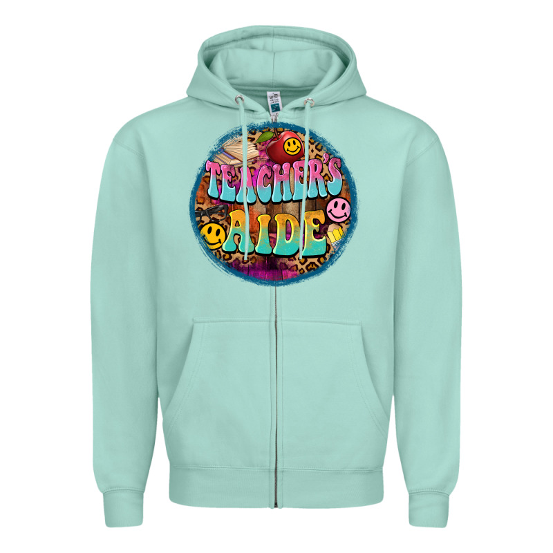 Western Groovy Teachers Aide Zipper Hoodie by BarkalooDesign | Teevron
