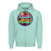 Seafoam western groovy teachers aide Zipper Hoodie - BarkalooDesign