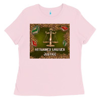 Bubblegum Pink attorney lawyer justice Ladies Tee - TumblerDesignByShophia