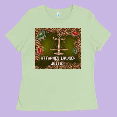 Attorney Lawyer Justice Ladies Tee Designed By Tumblerdesignbyshophia
