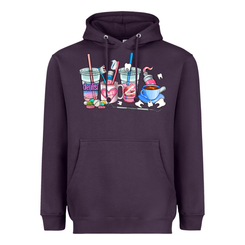 Dentist Coffee Cups Heavyweight Hoodie by AdoDesignShop | Teevron