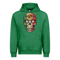 Emerald mexican skull Urban Hoodie - JahusDesignShop