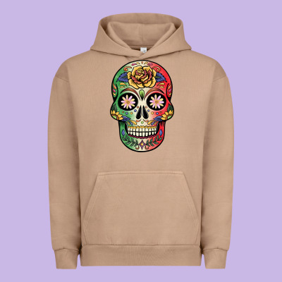 Mexican Skull Urban Hoodie Designed By Jahusdesignshop