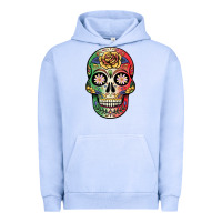 Pigment Grape Ice mexican skull Urban Hoodie - JahusDesignShop