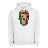 Pigment Lunar Rock mexican skull Urban Hoodie - JahusDesignShop
