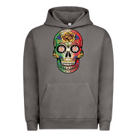 Pigment Tornado mexican skull Urban Hoodie - JahusDesignShop