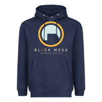 Navy Black Mesa Research Facility T-Shirt Heavyweight Hoodie - maiPhamDesign