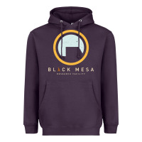 Plum Black Mesa Research Facility T-Shirt Heavyweight Hoodie - maiPhamDesign