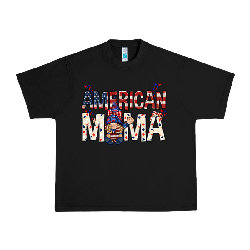 American Mama With Gnome Mothers Day Urban Heavy Tee by HowdyJamesFarm | Teevron