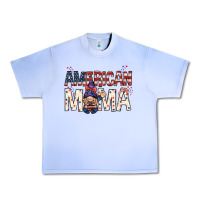 Grape Ice American mama with gnome mothers day Urban Heavy Tee - HowdyJamesFarm