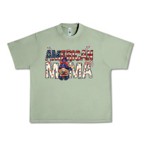 Oil Green American mama with gnome mothers day Urban Heavy Tee - HowdyJamesFarm