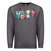 Charcoal Heather science teacher coffee cups Premium Sweatshirt - AdoDesignShop