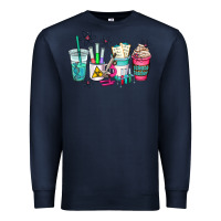 Navy science teacher coffee cups Premium Sweatshirt - AdoDesignShop