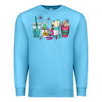 Ocean Blue science teacher coffee cups Premium Sweatshirt - AdoDesignShop