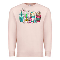 Pale Pink science teacher coffee cups Premium Sweatshirt - AdoDesignShop