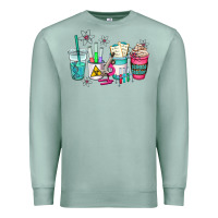 Seafoam science teacher coffee cups Premium Sweatshirt - AdoDesignShop