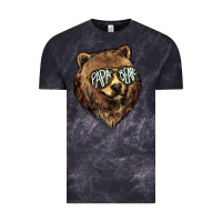 Cloud Black Papa Bear Vintage Tee - HowdyJamesFarm