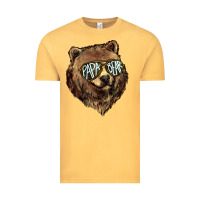 Vintage Mustard Papa Bear Vintage Tee - HowdyJamesFarm