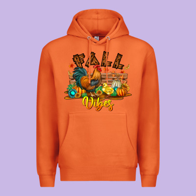Fall Vibes Premium Hoodie Designed By Cowhidedigitalart