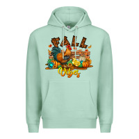 Seafoam Fall Vibes Premium Hoodie - CowhideDigitalArt