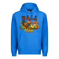 True Royal Fall Vibes Premium Hoodie - CowhideDigitalArt