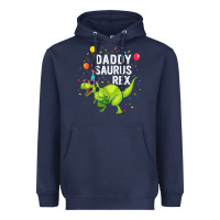 Navy Mens Daddysaurus T Rex Dinosaur Daddy Family Matching Gifts Idea Heavyweight Hoodie - maiPhamDesign