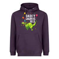 Plum Mens Daddysaurus T Rex Dinosaur Daddy Family Matching Gifts Idea Heavyweight Hoodie - maiPhamDesign