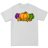 Dove Grey halloween pumpkins thankful Premium Tee - Jasminsmagicworld