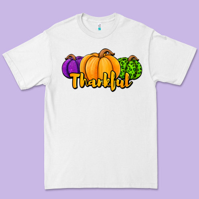 Halloween Pumpkins Thankful Premium Tee Designed By Jasminsmagicworld