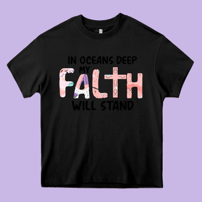 Oceans Deep My Faith Will Stand Heavy Core Tee Designed By Bettercallsaul