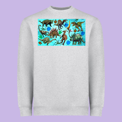 Dinosaurs Sippy Cup Heavyweight Sweatshirt Designed By Artiststas
