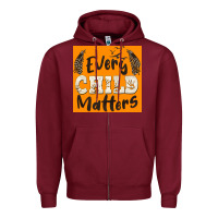 Burgundy preview every child matters Zipper Hoodie - BarkalooDesign