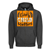 Charcoal Heather preview every child matters Zipper Hoodie - BarkalooDesign