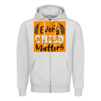 Dove Grey preview every child matters Zipper Hoodie - BarkalooDesign
